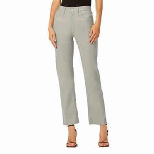 Hudson Women’s Moonrock Faux Leather Remi Flat Front Straight Leg Pants Size 28